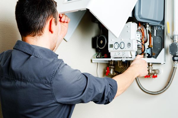 Repair of a gas boiler